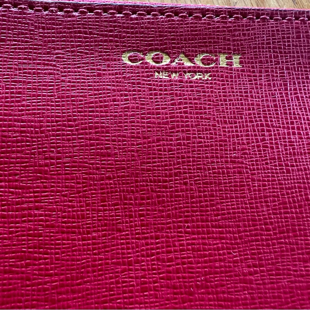Coach Red Wristlet Clutch - Picture 3 of 8